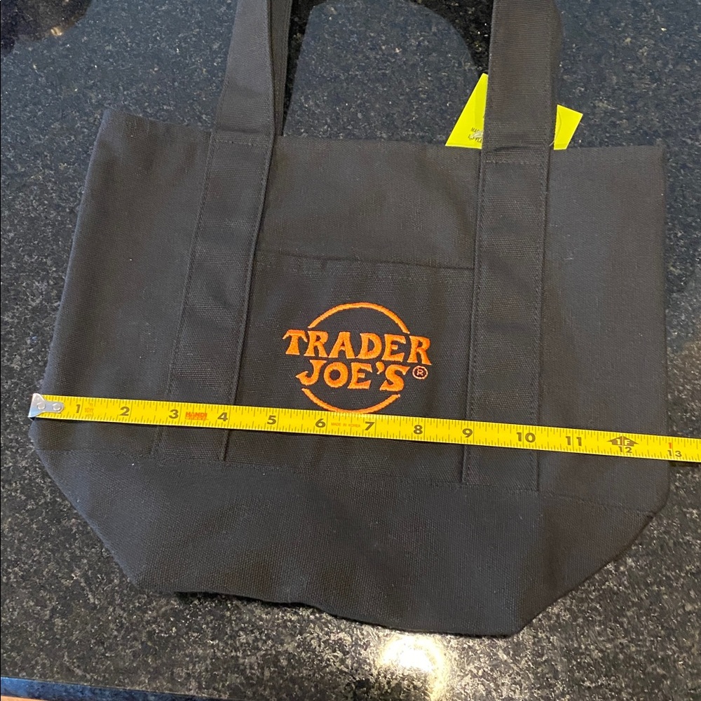 Trader Joe's Black Canvas Tote Bag - Picture 6 of 11